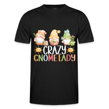 Gartenzwerge Gartenarbeit - Männer Funktions-T-Shirt - Schwarz - Vorne - AI Model Male 178 dark (178cm)