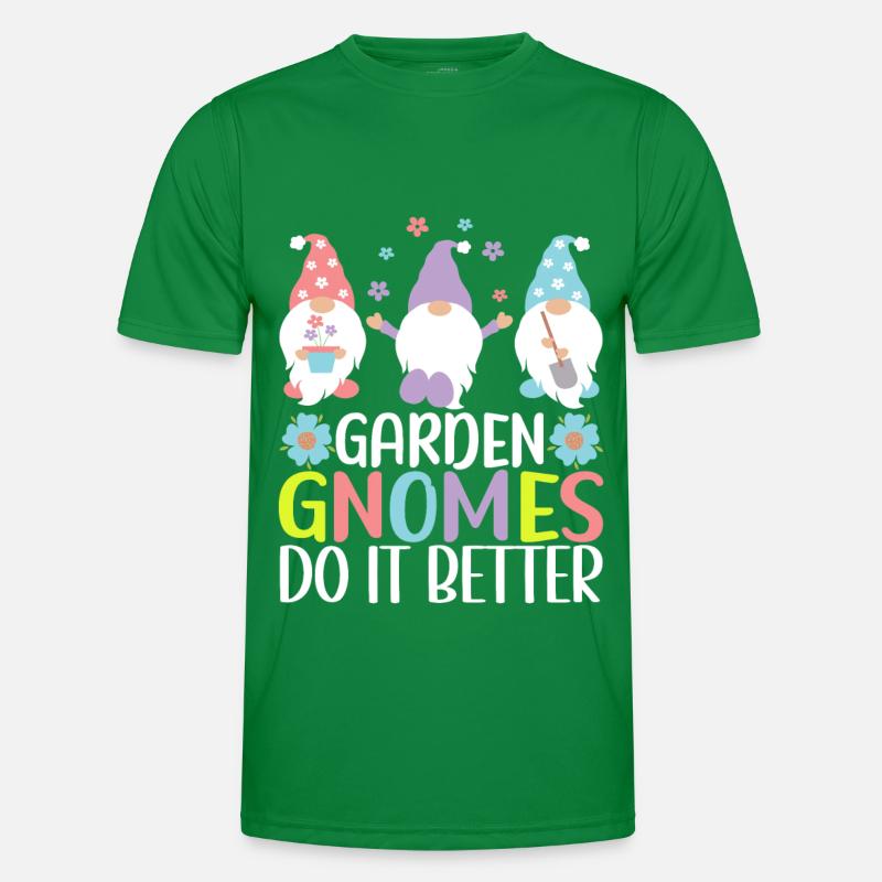 Gartenzwerge Gartenarbeit Männer Funktions-T-Shirt