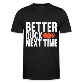 Ballon chasseur Ballon chasseur - T-shirt sport Homme - noir - Devant - AI Model Male 178 dark (178cm)