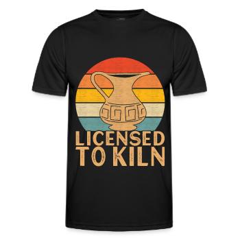 Töpfern Töpfer - Männer Funktions-T-Shirt - Schwarz - Vorne - AI Model Male 178 dark (178cm)