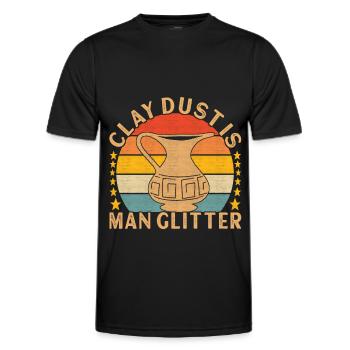 Töpfern Töpfer - Männer Funktions-T-Shirt - Schwarz - Vorne - AI Model Male 178 dark (178cm)