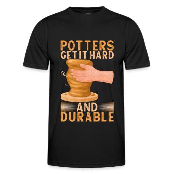 Töpfern Töpfer - Männer Funktions-T-Shirt - Schwarz - Vorne - AI Model Male 178 dark (178cm)