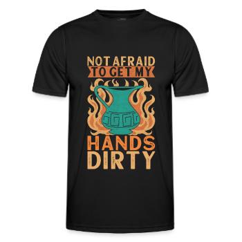 Töpfern Töpfer - Männer Funktions-T-Shirt - Schwarz - Vorne - AI Model Male 178 dark (178cm)