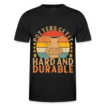 Pottery Pottery - Men's Functional T-Shirt - black - Front - AI Model Male 178 dark (178cm)