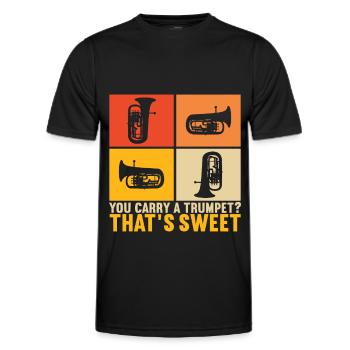Euphonium Euphoniumspieler - Männer Funktions-T-Shirt - Schwarz - Vorne - AI Model Male 178 dark (178cm)