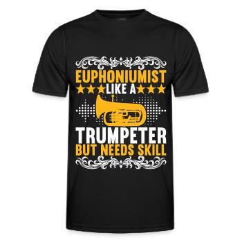 Euphonium Euphoniumspieler - Männer Funktions-T-Shirt - Schwarz - Vorne - AI Model Male 178 dark (178cm)