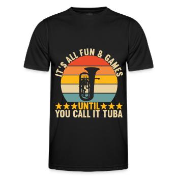 Euphonium Euphonist - Männer Funktions-T-Shirt - Schwarz - Vorne - AI Model Male 178 dark (178cm)