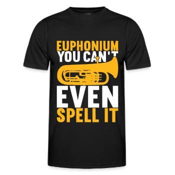 Euphonium Euphonist - Männer Funktions-T-Shirt - Schwarz - Vorne - AI Model Male 178 dark (178cm)