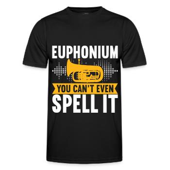 Euphonium Euphonist - Männer Funktions-T-Shirt - Schwarz - Vorne - AI Model Male 178 dark (178cm)