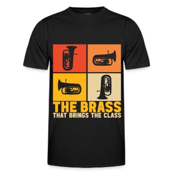 Euphonium Euphoniumspieler - Männer Funktions-T-Shirt - Schwarz - Vorne - AI Model Male 178 dark (178cm)