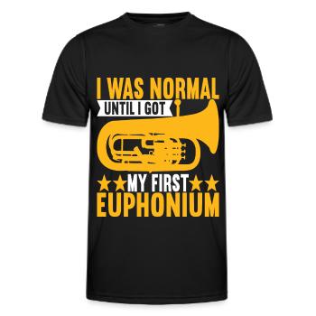 Euphonium Euphoniumspieler - Männer Funktions-T-Shirt - Schwarz - Vorne - AI Model Male 178 dark (178cm)