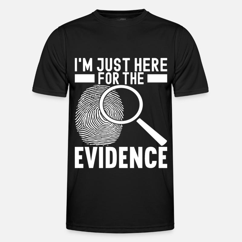 Forensik Forensiker - Männer Funktions-T-Shirt - Schwarz