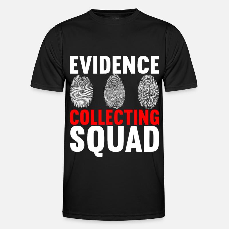 Forensik Forensiker - Männer Funktions-T-Shirt - Schwarz
