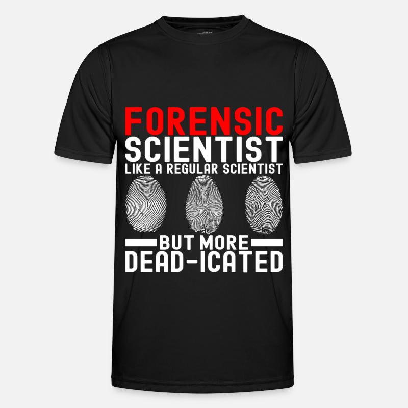 Forensik Forensiker - Männer Funktions-T-Shirt - Schwarz