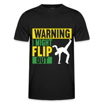 Capoeira Capoeirista - Men's Functional T-Shirt - black - Front - AI Model Male 178 dark (178cm)
