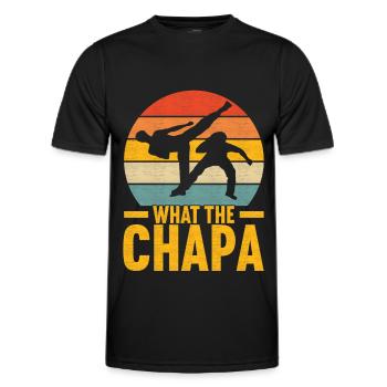 Capoeira Capoeirista - Men's Functional T-Shirt - black - Front - AI Model Male 178 dark (178cm)