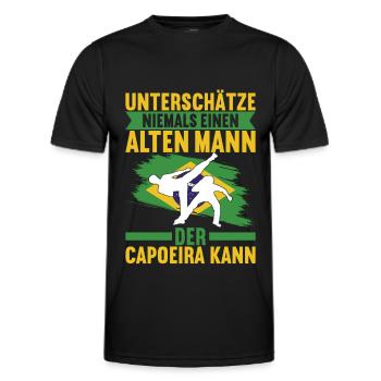 Capoeira Capoeirista - Men's Functional T-Shirt - black - Front - AI Model Male 178 dark (178cm)
