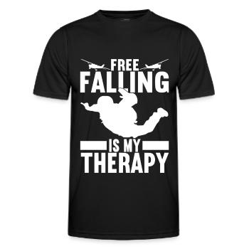 Parachutiste Parachutiste - T-shirt sport Homme - noir - Devant - AI Model Male 178 dark (178cm)