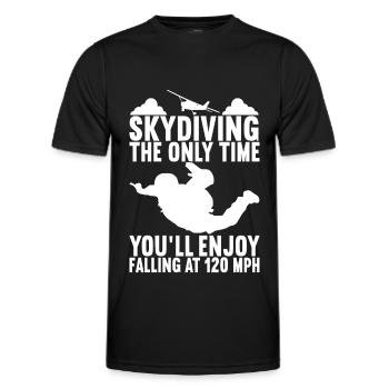 Parachutiste Parachutiste - T-shirt sport Homme - noir - Devant - AI Model Male 178 dark (178cm)