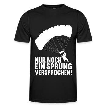 Parachutiste Parachutiste - T-shirt sport Homme - noir - Devant - AI Model Male 178 dark (178cm)