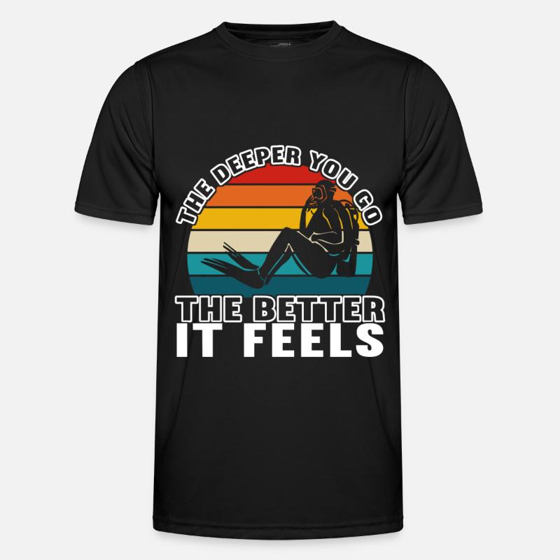 Diver Diving - Men's Functional T-Shirt - black