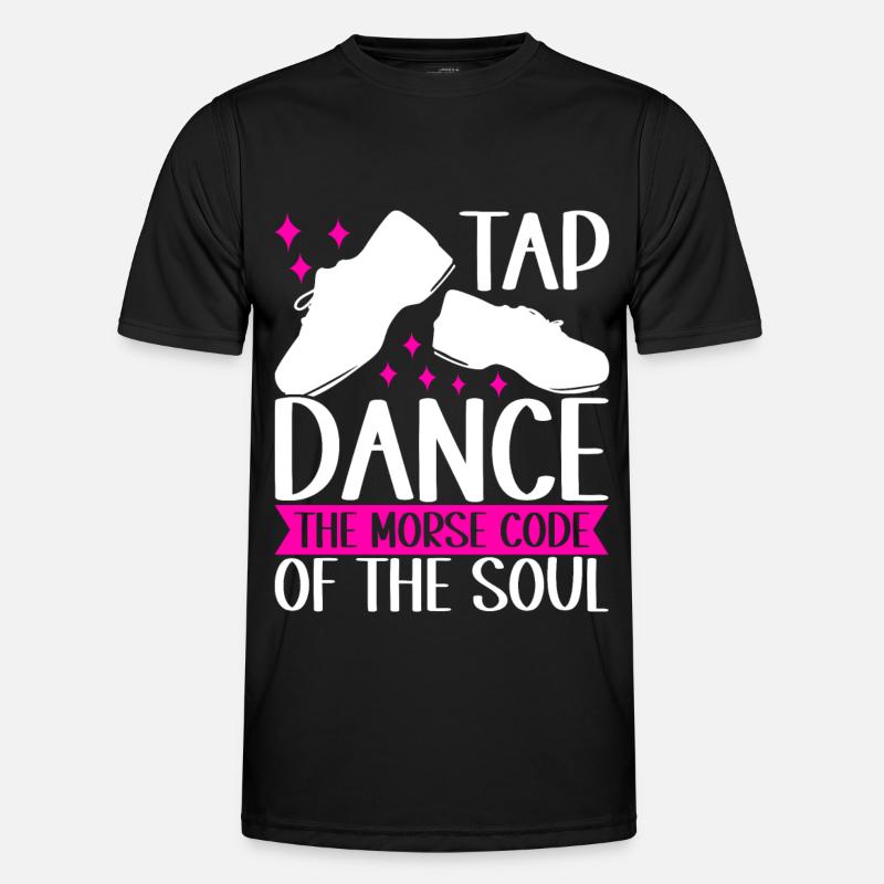 Stepptanz Stepptänzer - Männer Funktions-T-Shirt - Schwarz
