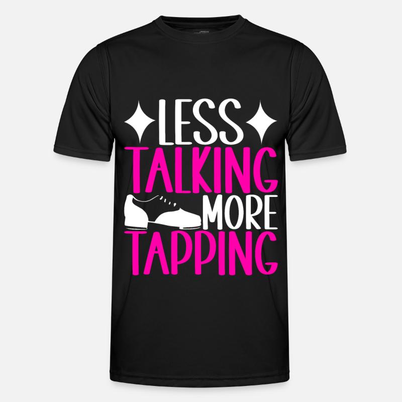 Stepptanz Stepptänzer - Männer Funktions-T-Shirt - Schwarz