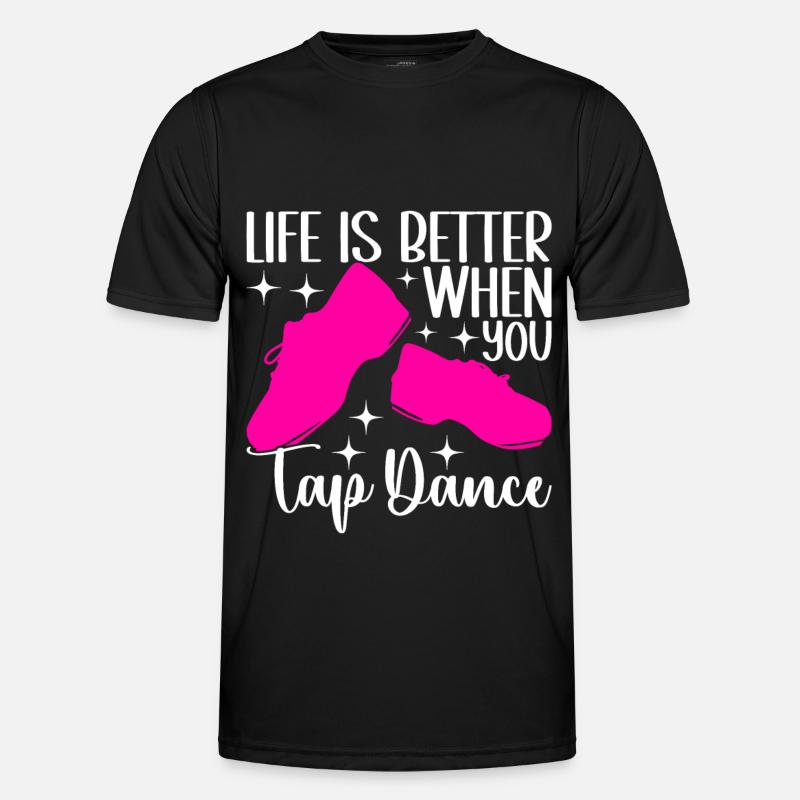 Tap Dance Tap Dancer - Men's Functional T-Shirt - black