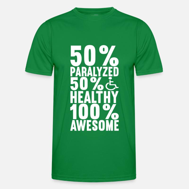 Rollstuhlfahrer Rollstuhl Männer Funktions-T-Shirt