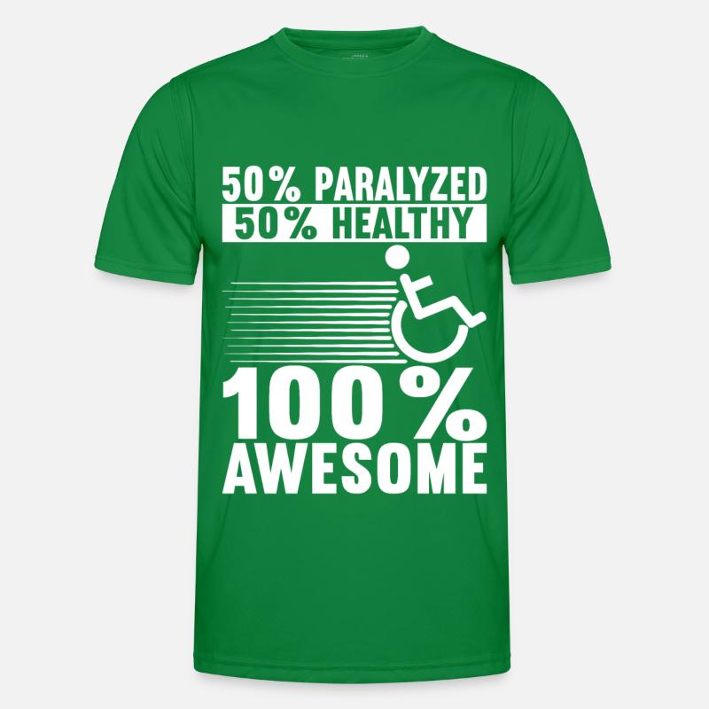 Rollstuhlfahrer Rollstuhl Männer Funktions-T-Shirt