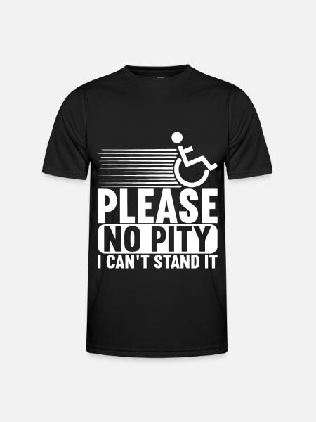 Wheelchair users Wheelchair - Men's Functional T-Shirt - black