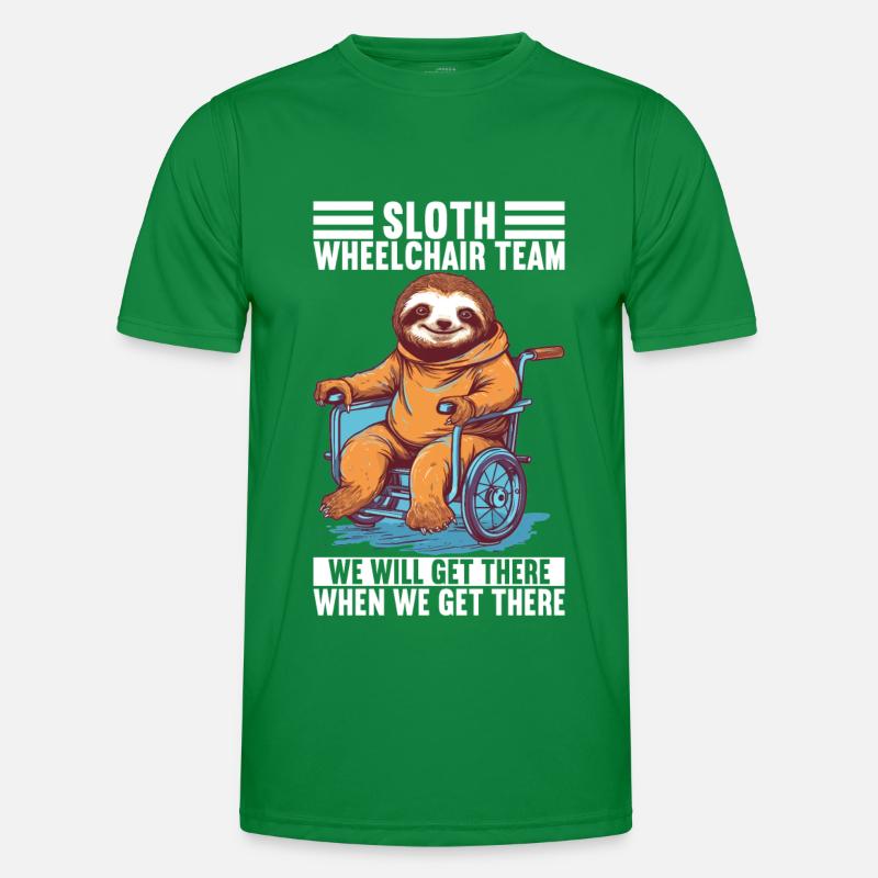 Rollstuhlfahrer Rollstuhl Männer Funktions-T-Shirt