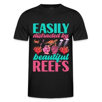Marine Biology Marine Biologist - Men's Functional T-Shirt - black - Front - AI Model Male 178 dark (178cm)