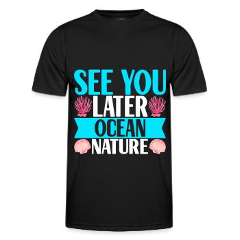 Marine Biology Marine Biologist - Men's Functional T-Shirt - black - Front - AI Model Male 178 dark (178cm)