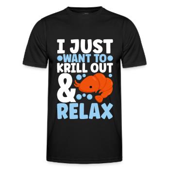 Marine Biology Marine Biologist - Men's Functional T-Shirt - black - Front - AI Model Male 178 dark (178cm)