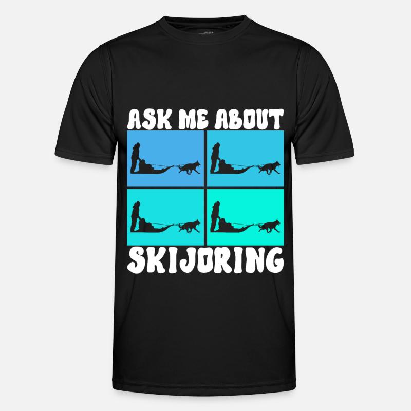 Sledding Sled dogs - Men's Functional T-Shirt - black