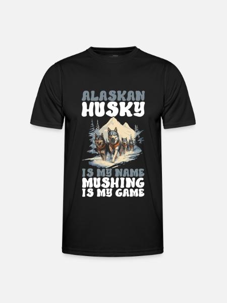 Sledding Sled dogs - Men's Functional T-Shirt - black
