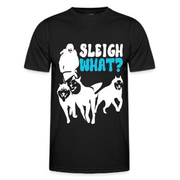 Traîneau Chiens de traîneau - T-shirt sport Homme - noir - Devant - AI Model Male 178 dark (178cm)