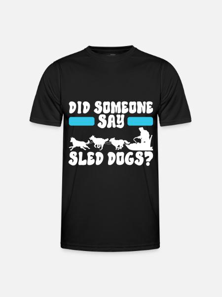 Sledding Sled dogs - Men's Functional T-Shirt - black