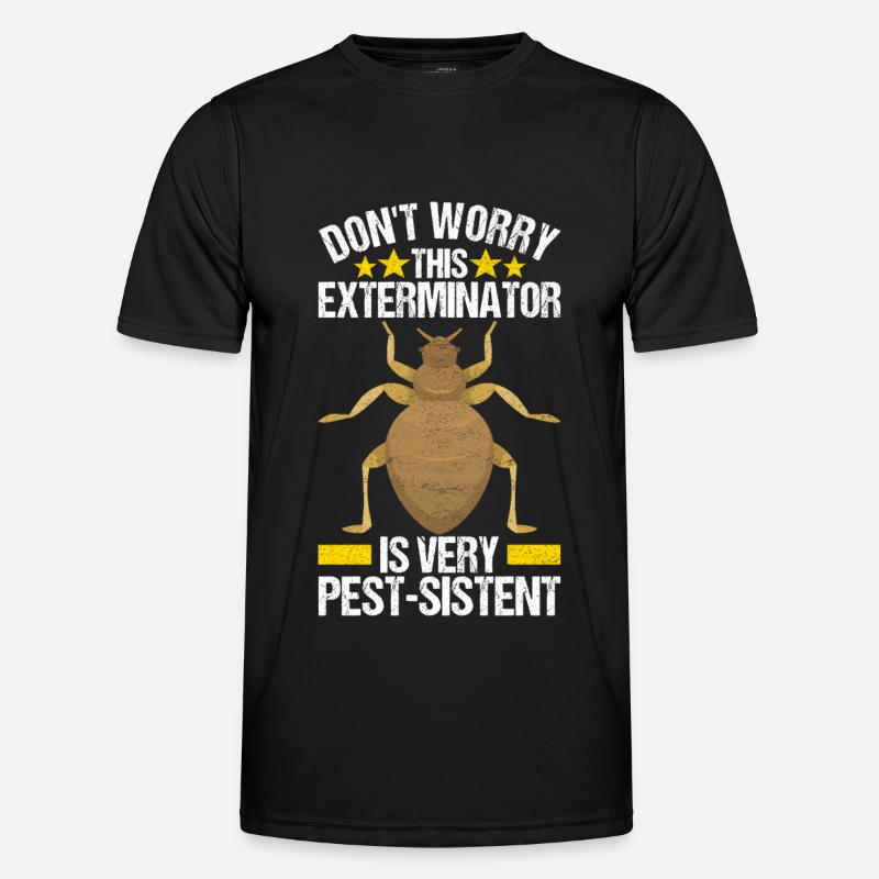 Pest Control Exterminator - Men's Functional T-Shirt - black