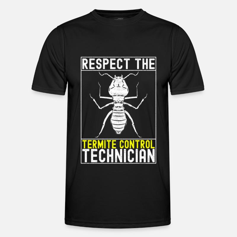 Pest Control Exterminator - Men's Functional T-Shirt - black