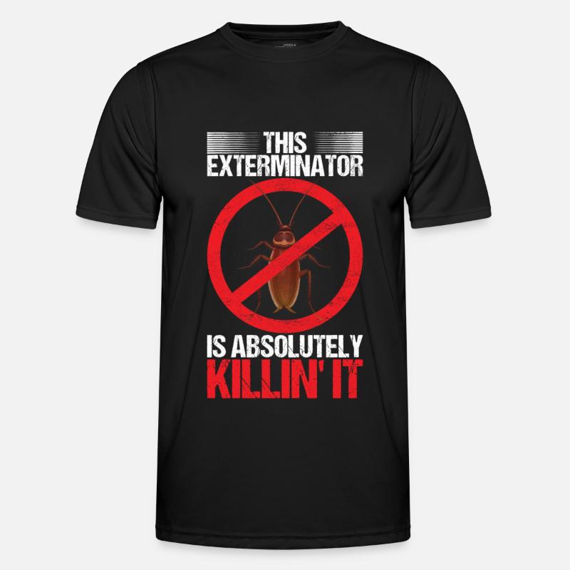 Schädlingsbekämpfung Kammerjäger - Männer Funktions-T-Shirt - Schwarz
