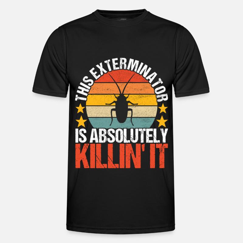 Pest Control Exterminator - Men's Functional T-Shirt - black