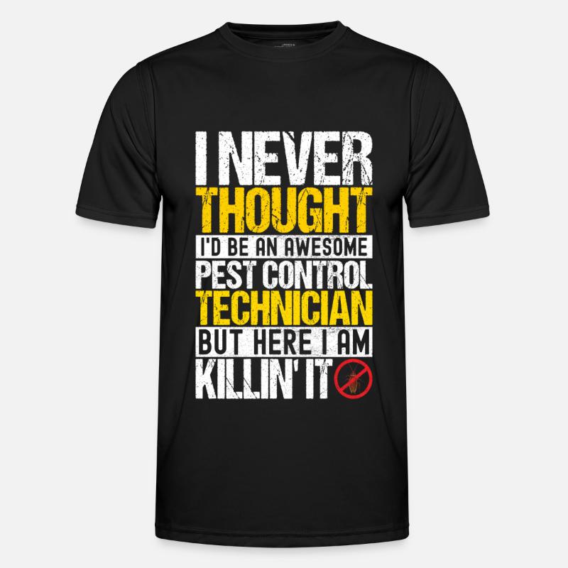 Pest Control Exterminator - Men's Functional T-Shirt - black