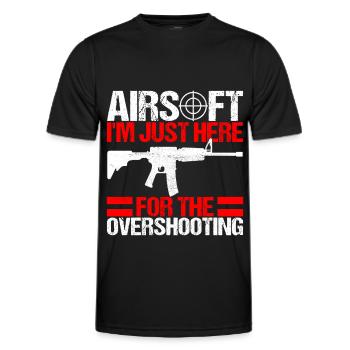 Airsoft Waffe Airsoft Hobby - Männer Funktions-T-Shirt - Schwarz - Vorne - AI Model Male 178 dark (178cm)