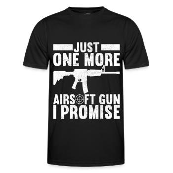 Airsoft Waffe Airsoft Hobby - Männer Funktions-T-Shirt - Schwarz - Vorne - AI Model Male 178 dark (178cm)