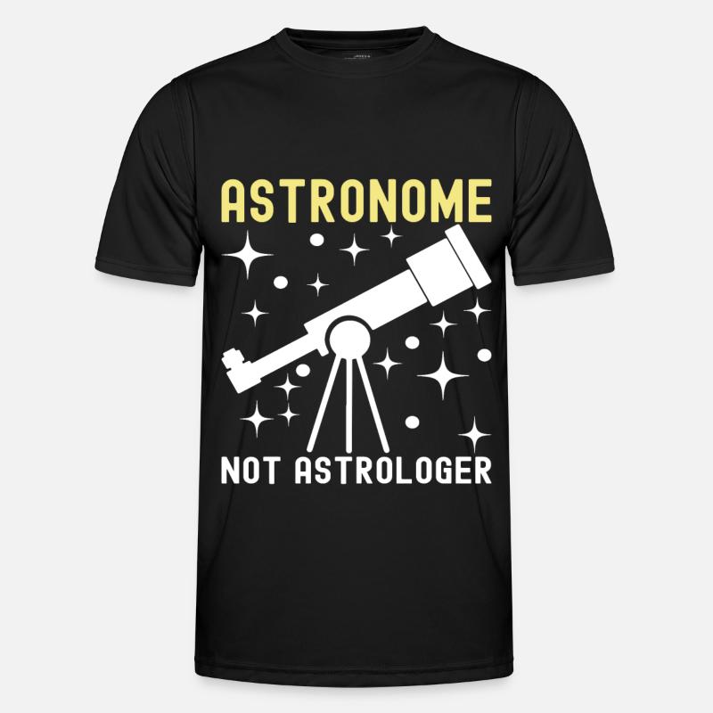 Atronome Astronomie - Männer Funktions-T-Shirt - Schwarz