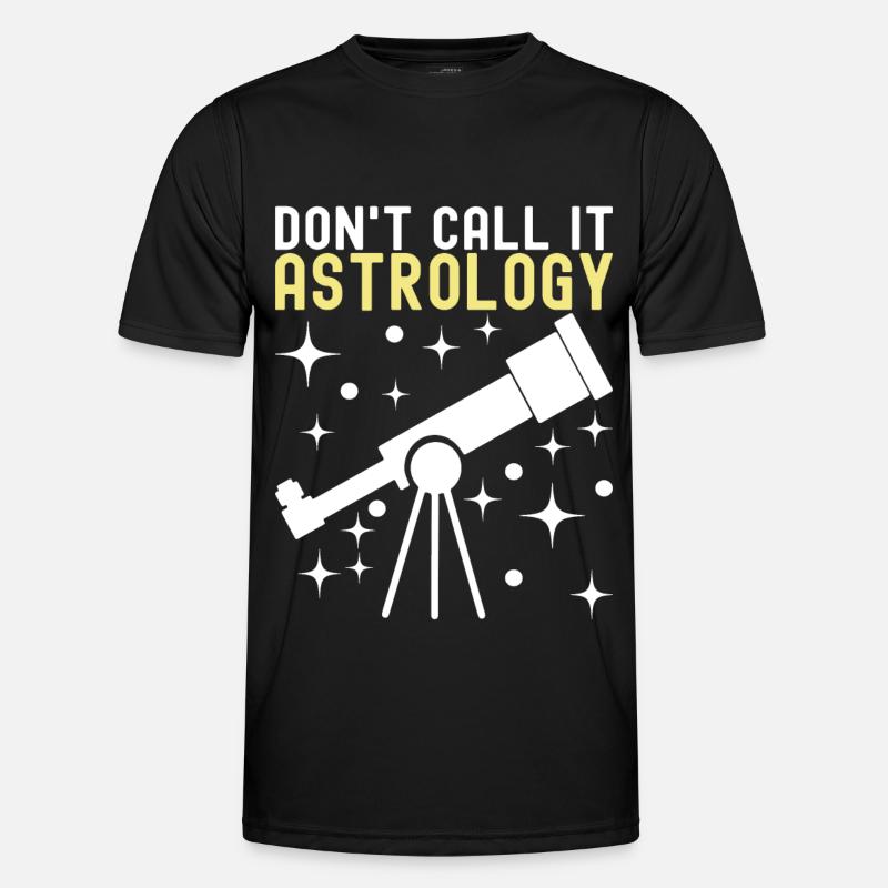 Atronome Astronomie - Männer Funktions-T-Shirt - Schwarz