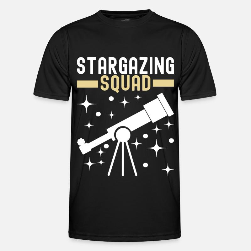 Atronome Astronomie - Männer Funktions-T-Shirt - Schwarz
