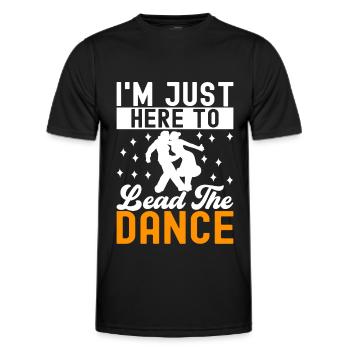 Ballroom Dance Ballroom Dancers Ballroom Dancers - Men's Functional T-Shirt - black - Front - AI Model Male 178 dark (178cm)